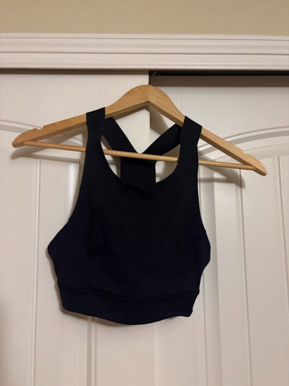 Lululemon Fast & Free Sports Bra Black Size 6 Nulux Material Style W2AMIS